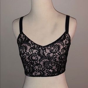Lace crop top